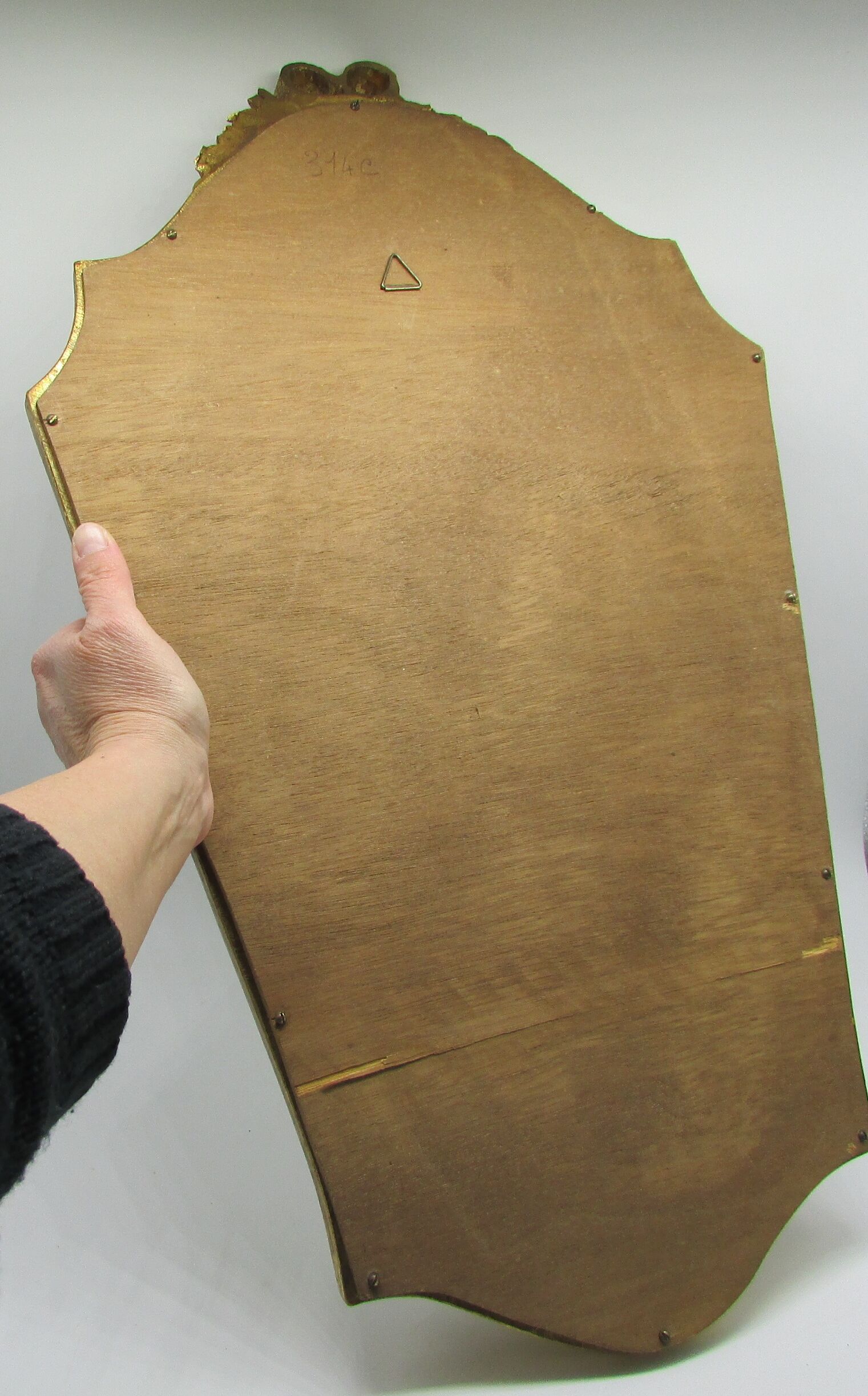 Louis XVI style gold mirror plaster