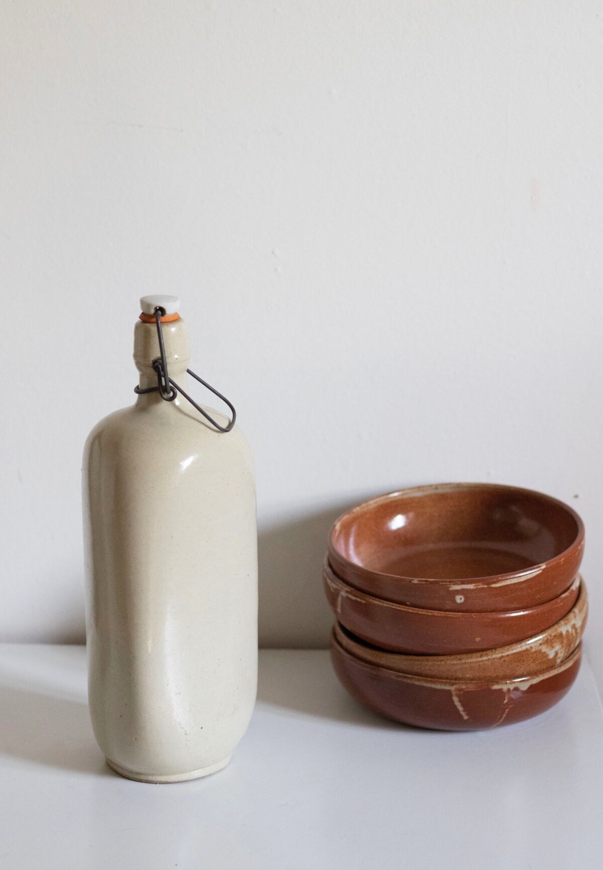 Old sandstone bottle