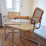 Pair of cesca B64 armchairs by Marcel Breuer