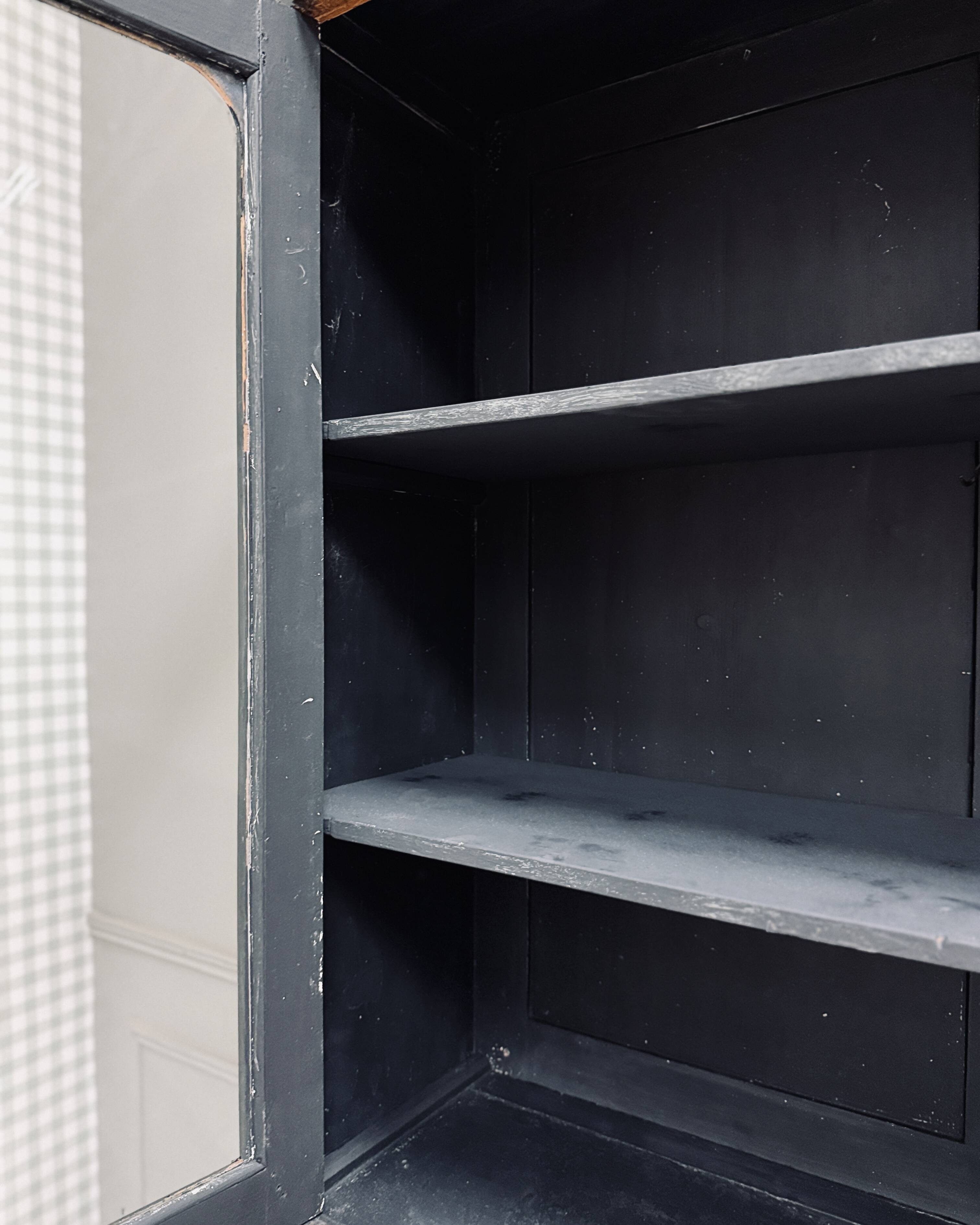 Louis-Philippe style black patina sideboard (restored)