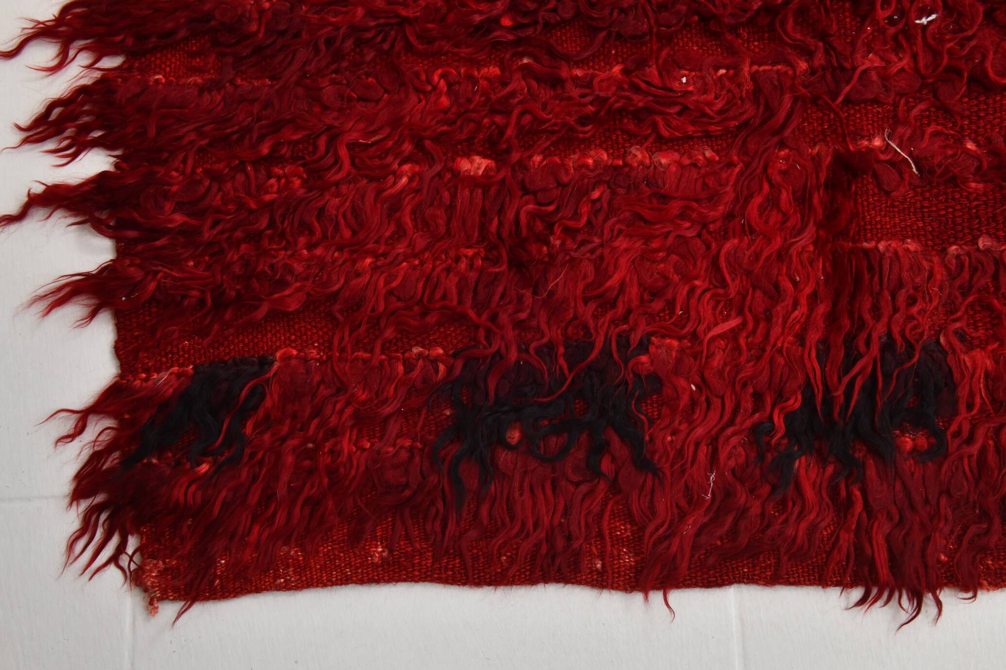 Tapis kilim turc rouge vin, petit format, 3 x 5, 100 x 162 cm