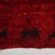 Tapis kilim turc rouge vin, petit format, 3 x 5, 100 x 162 cm