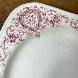 Square plate, ironstone, Medici collection, Longchamps