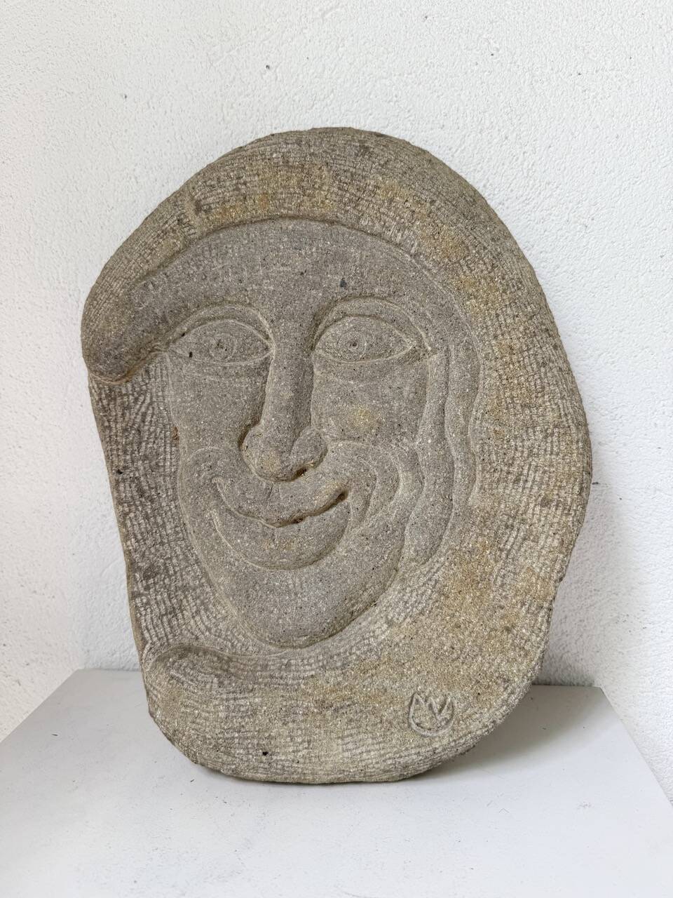 Stone sculpture 1950 face