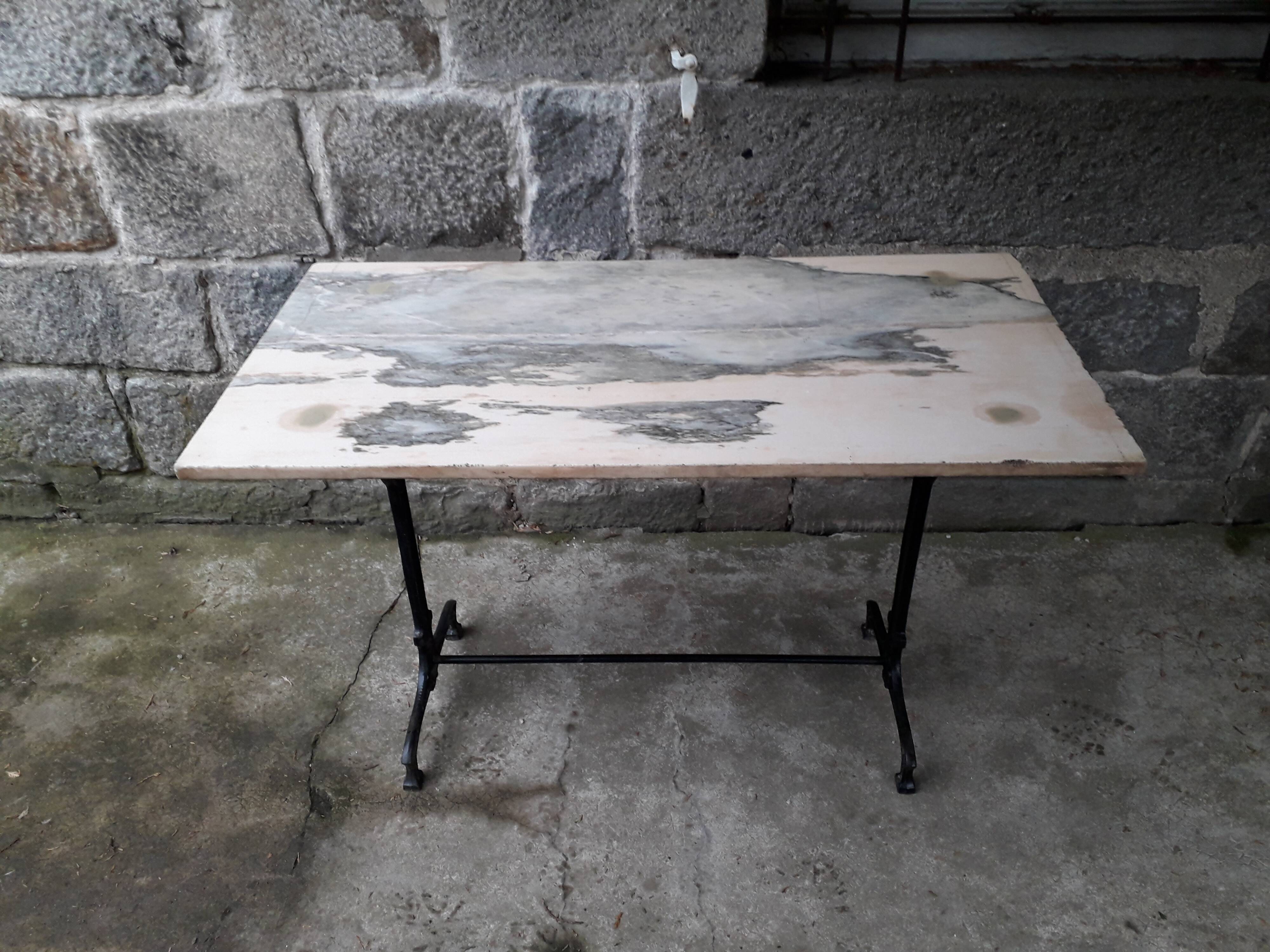 Table bistrot plateau marbre | Selency