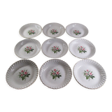 9 KG Lunéville earthenware plates