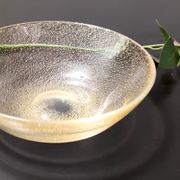 Vide-poche en verre de Murano moucheté d'or, Italie