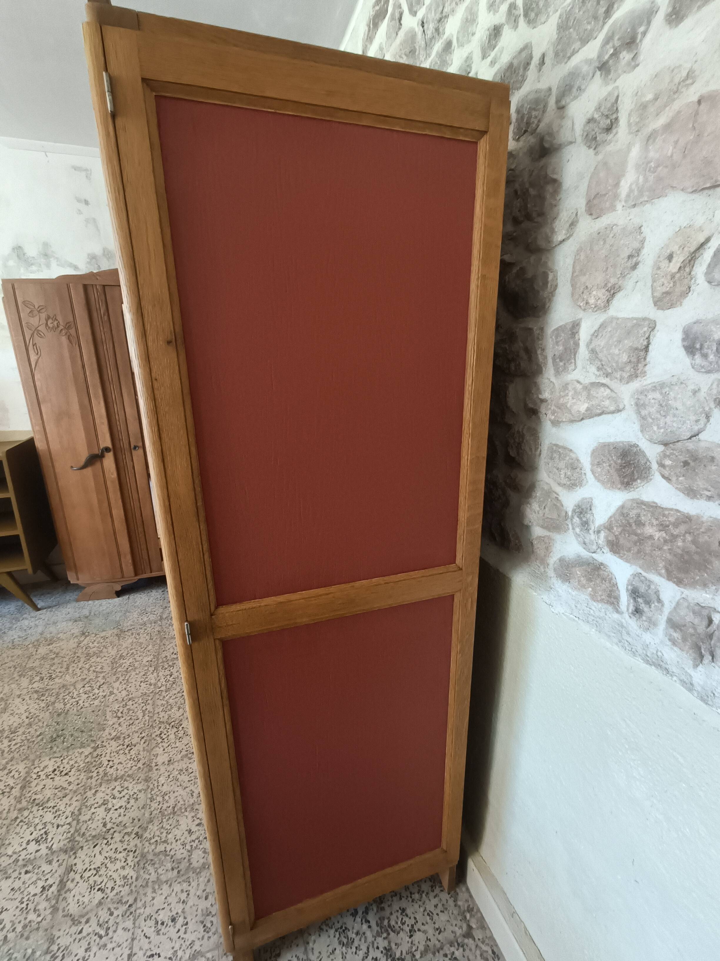 Renovated Art Deco oak wardrobe