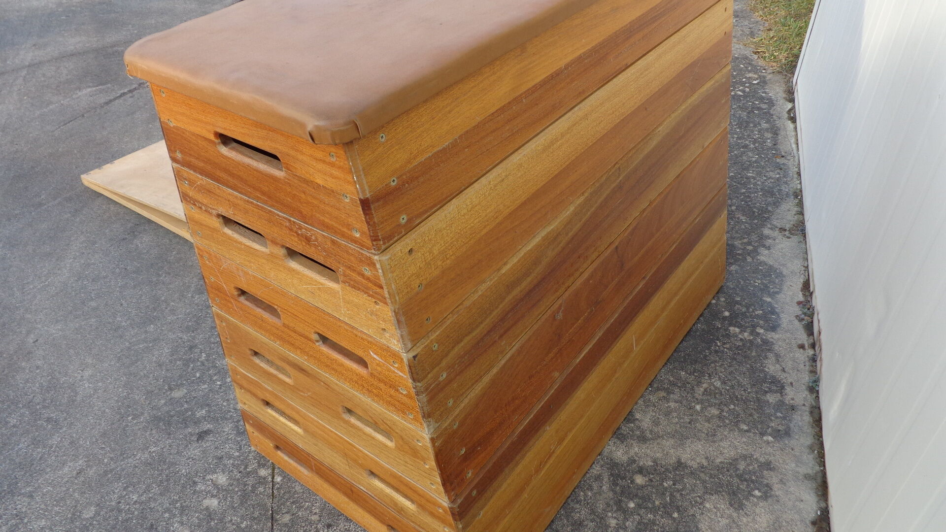 Plinth of gymnastics