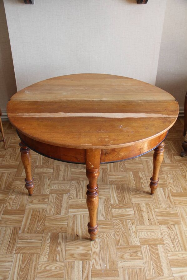 Table demi-lune Louis-Philippe