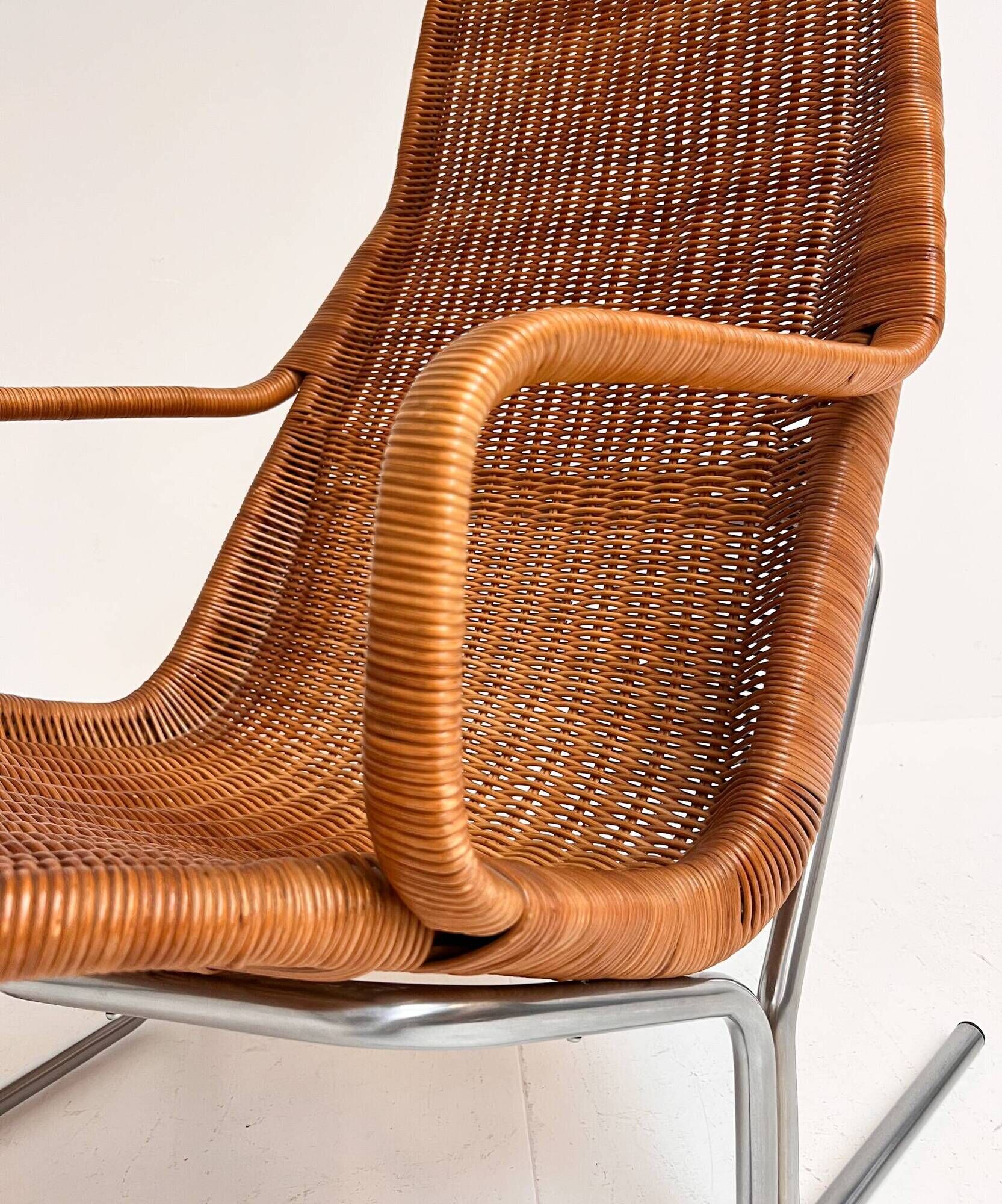 Model 514 rattan armchair by Dirk van Sliedregt, 1970’s