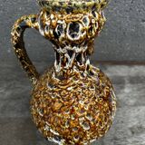 Vallauris Fat Lava or Honey Pitcher/Vase, 25 cm High - Vintage 70s