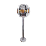 Floor lamp with Murano glass and marble base by  Toni Zuccheri for Mazzega, 1977