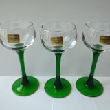 Set of 12 vintage Luminarcs stemmed glasses