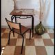 School desk and chair set