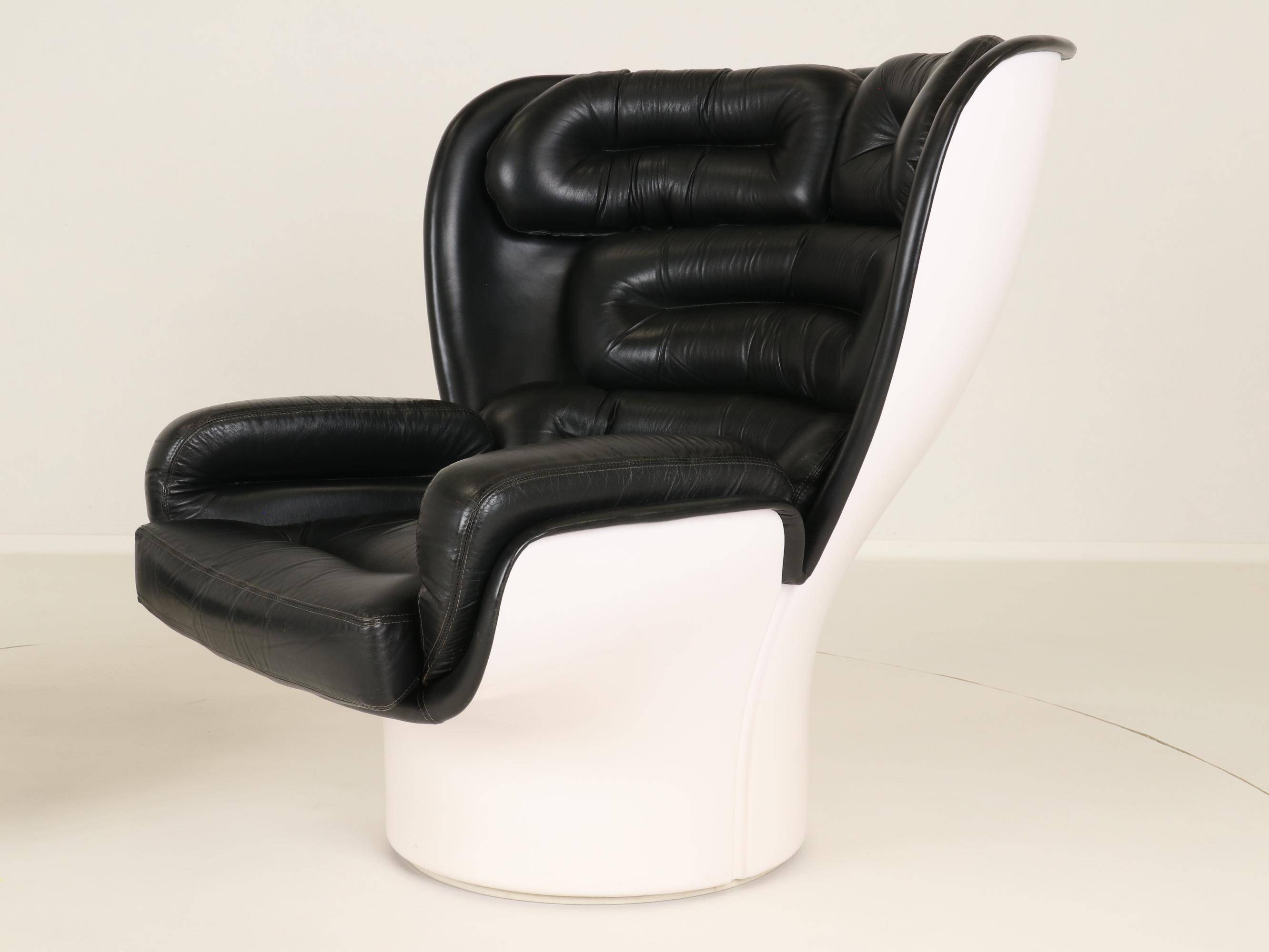 Elda Chair and Ottoman by Joe Colombo for Comfort, Italy, 1970s