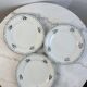 Set of 3 antique flat plates — Céranord pottery, model “