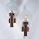 Set of minimalist glass wall lamps Space Age