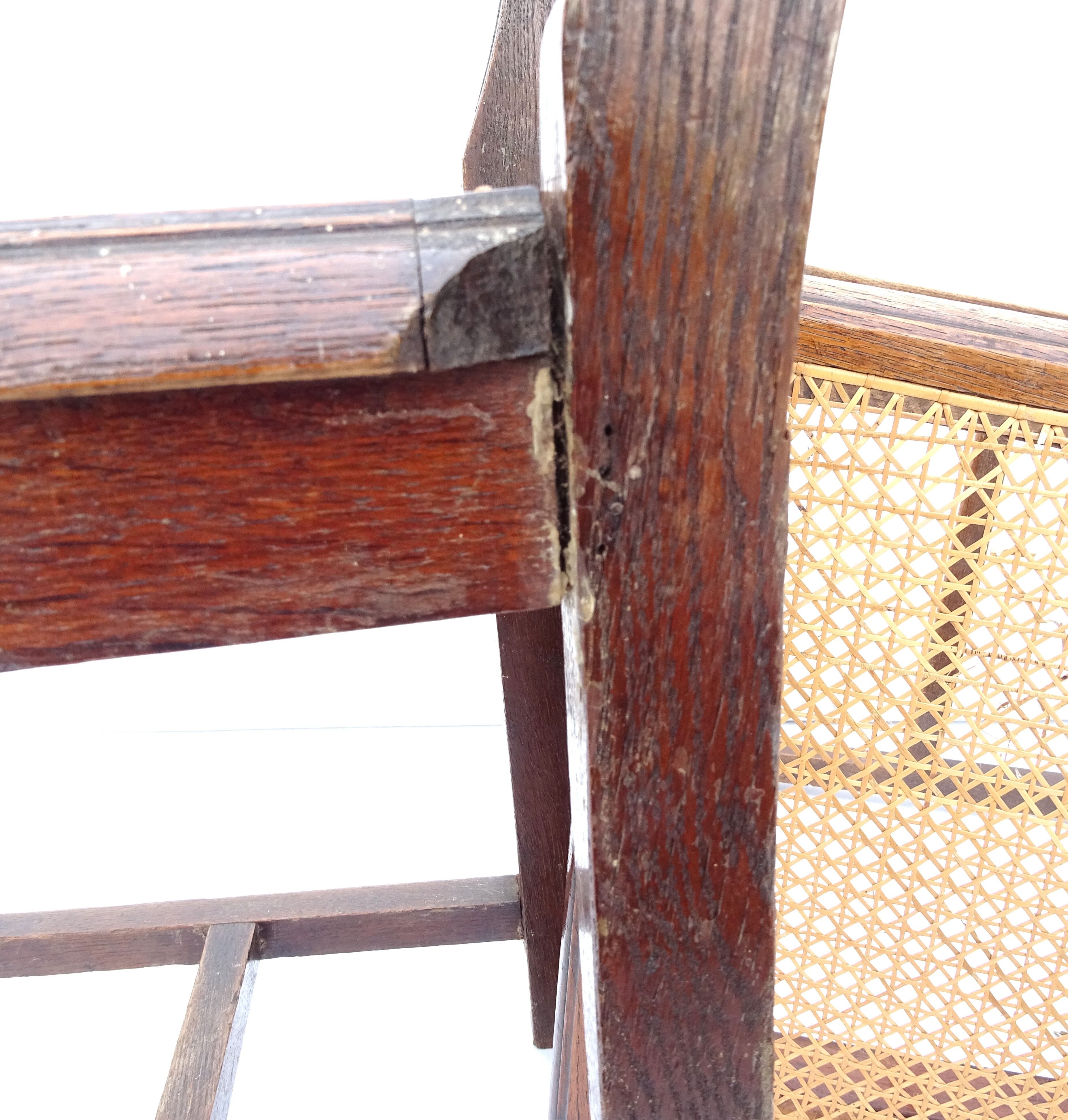 Set of 6 canned chairs