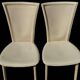 2 vintage leather chairs from Italy