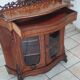 Meuble d'appui en placage de ronce de noyer style Napoléon III ou fin XIX