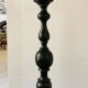 2 solid wooden lampposts