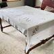 Embroidered tablecloth and 12 vintage napkins