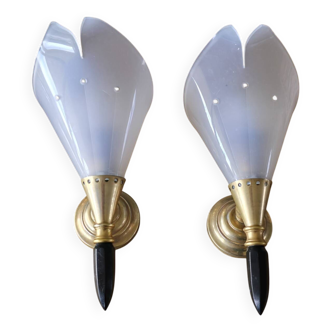 Pair of Rockabilly Wall Lights