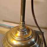 Lamp 1900 adjustable brass tulip paste glass