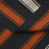 Flat striped rug 91 x 213 cm