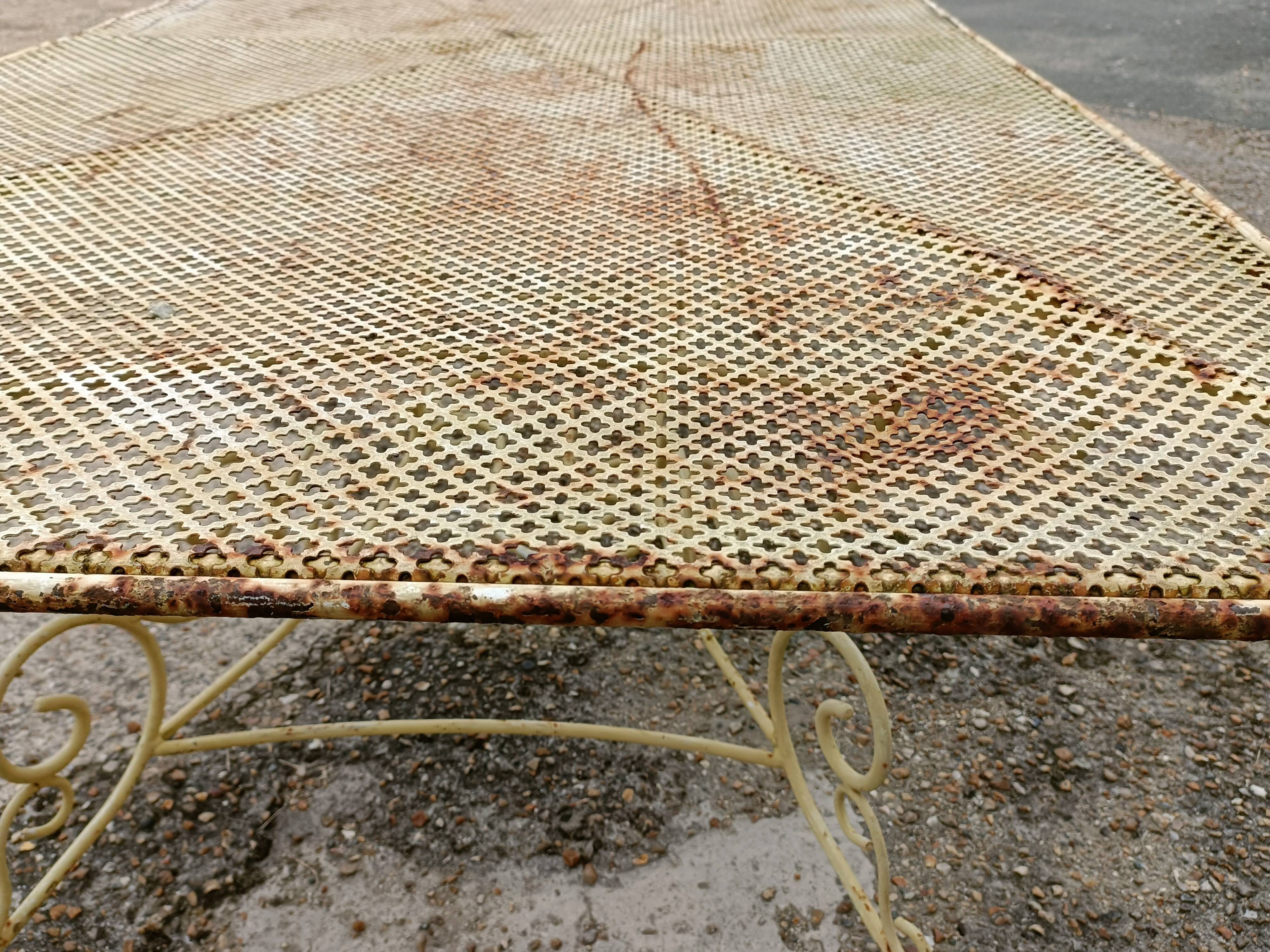 Wrought iron garden table full old garden furniture