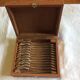 12 mocha spoons, silver metal