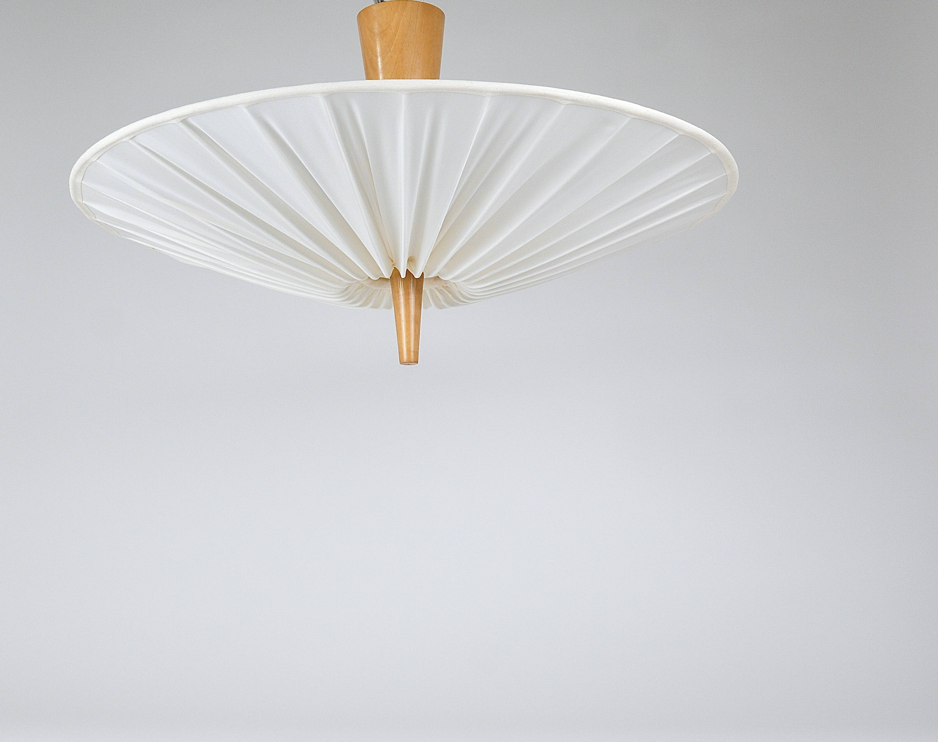 J.T. Kalmar Vienna „Dorn“ Midcentury Ceiling Lamp Flush Mount Uplight, 1950