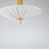 J.T. Kalmar Vienna „Dorn“ Midcentury Ceiling Lamp Flush Mount Uplight, 1950