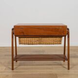 Table console en teck du milieu du siècle, Danemark, années 1970