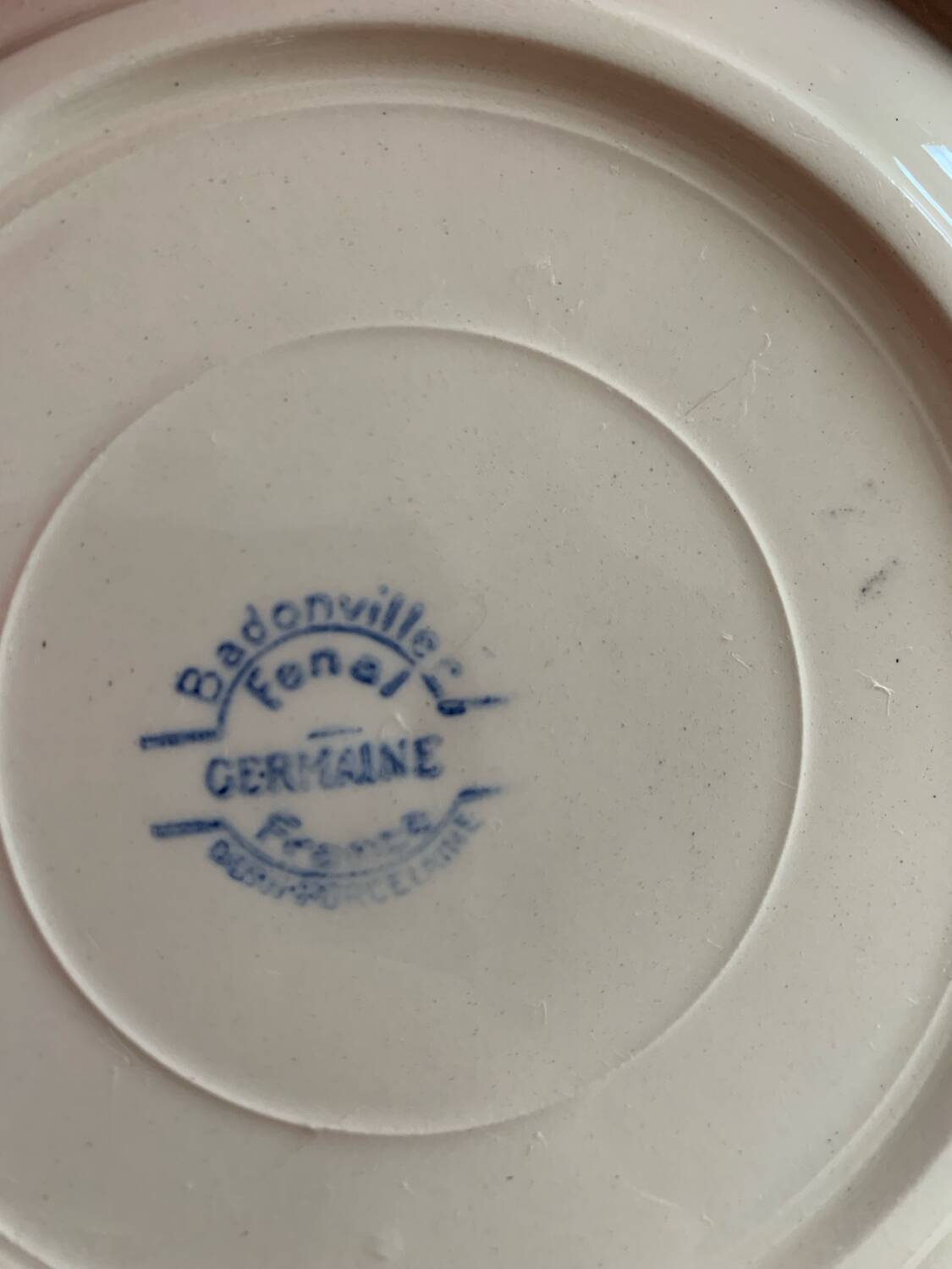 Badonviller vintage soup plates