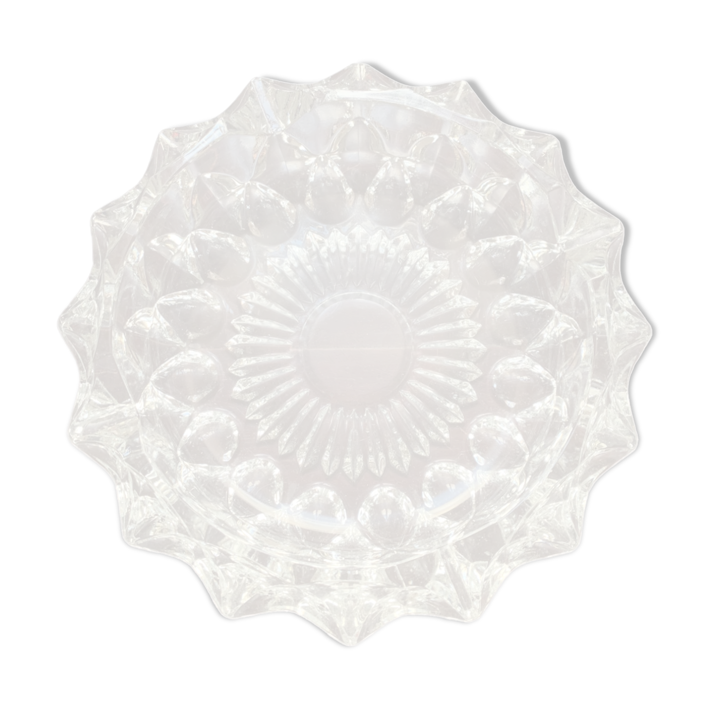 Cendrier en cristal vintage