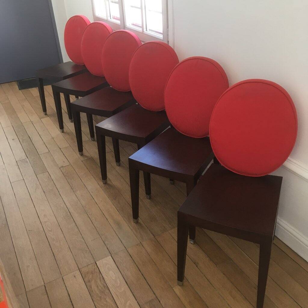 6 "Valentine" chairs – Jean-Charles de Castelbajac Ligne Roset