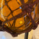 Amber blown glass float