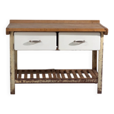 Table de travail industrielle japonaise – Période Showa (c.1950–1979)