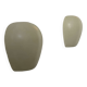 Pair of vintage wall lights, striated opaline white glass, France 1950