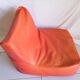 Armchair skaï orange 70s vintage