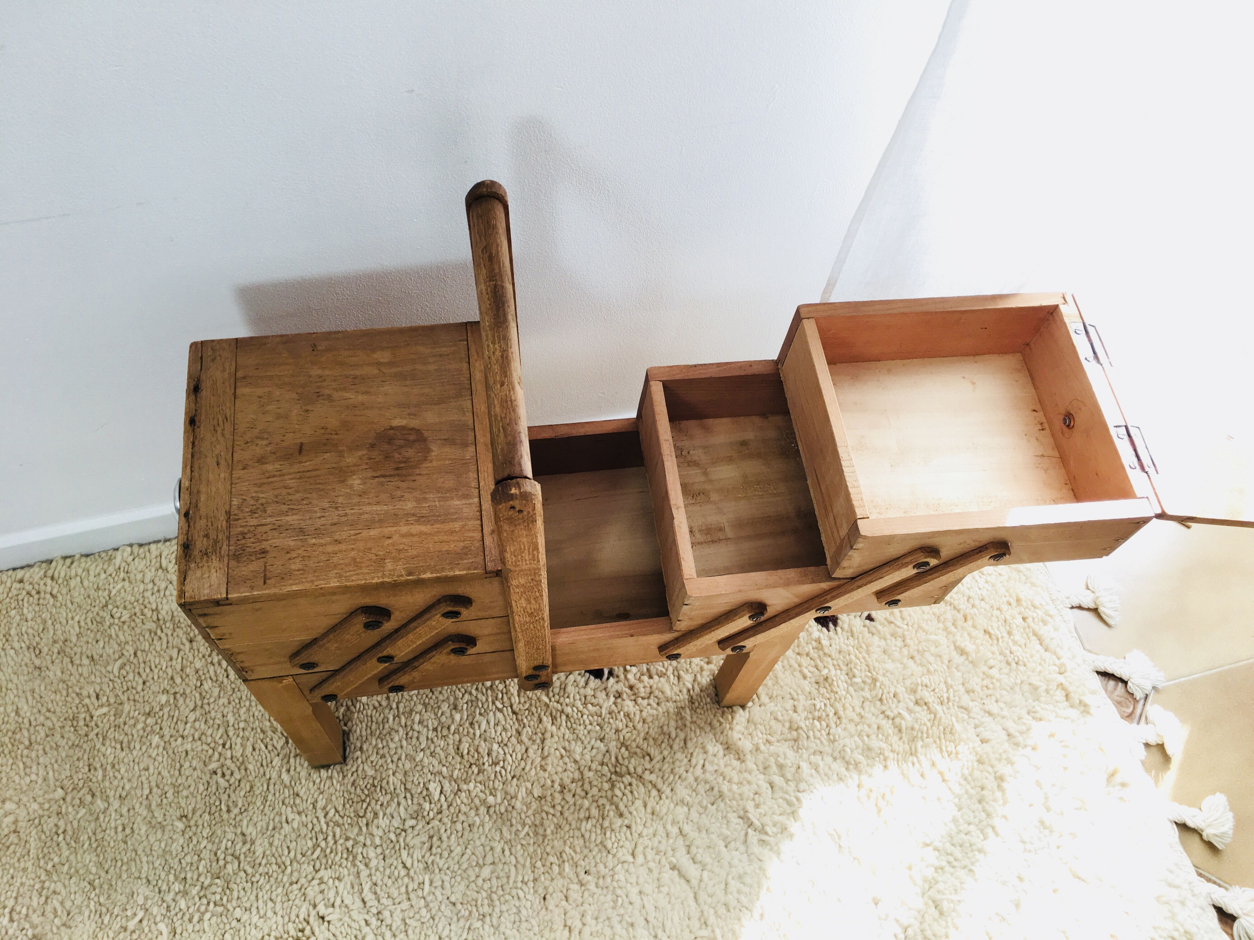 Vintage sewing basket