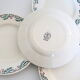 Set of 8 flat plates Moulin des Wolves, Holly motif