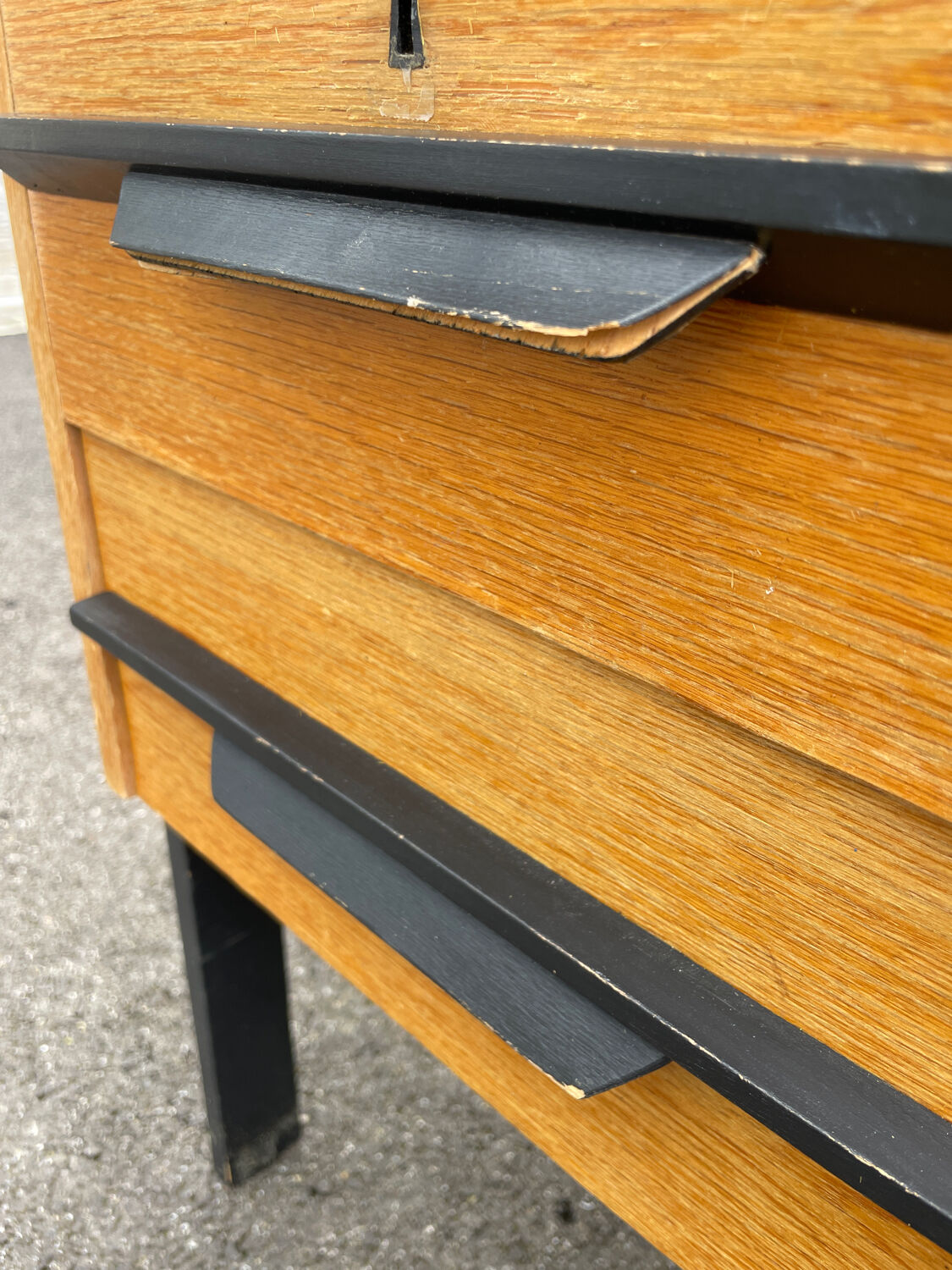 Vintage modernist desk 1950-60 wood