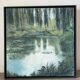Huile sur toile "Lac aux nénuphars" signée
