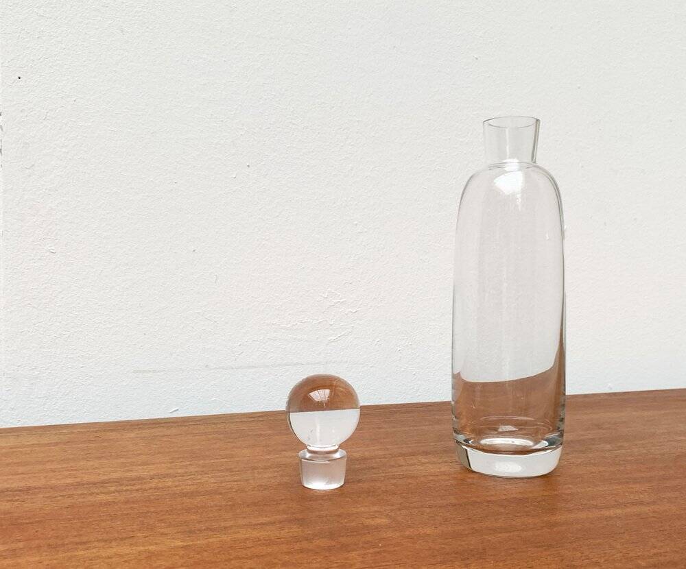 Carafe Vintage Allemande en Verre de Peill & Putzler, Années 1970