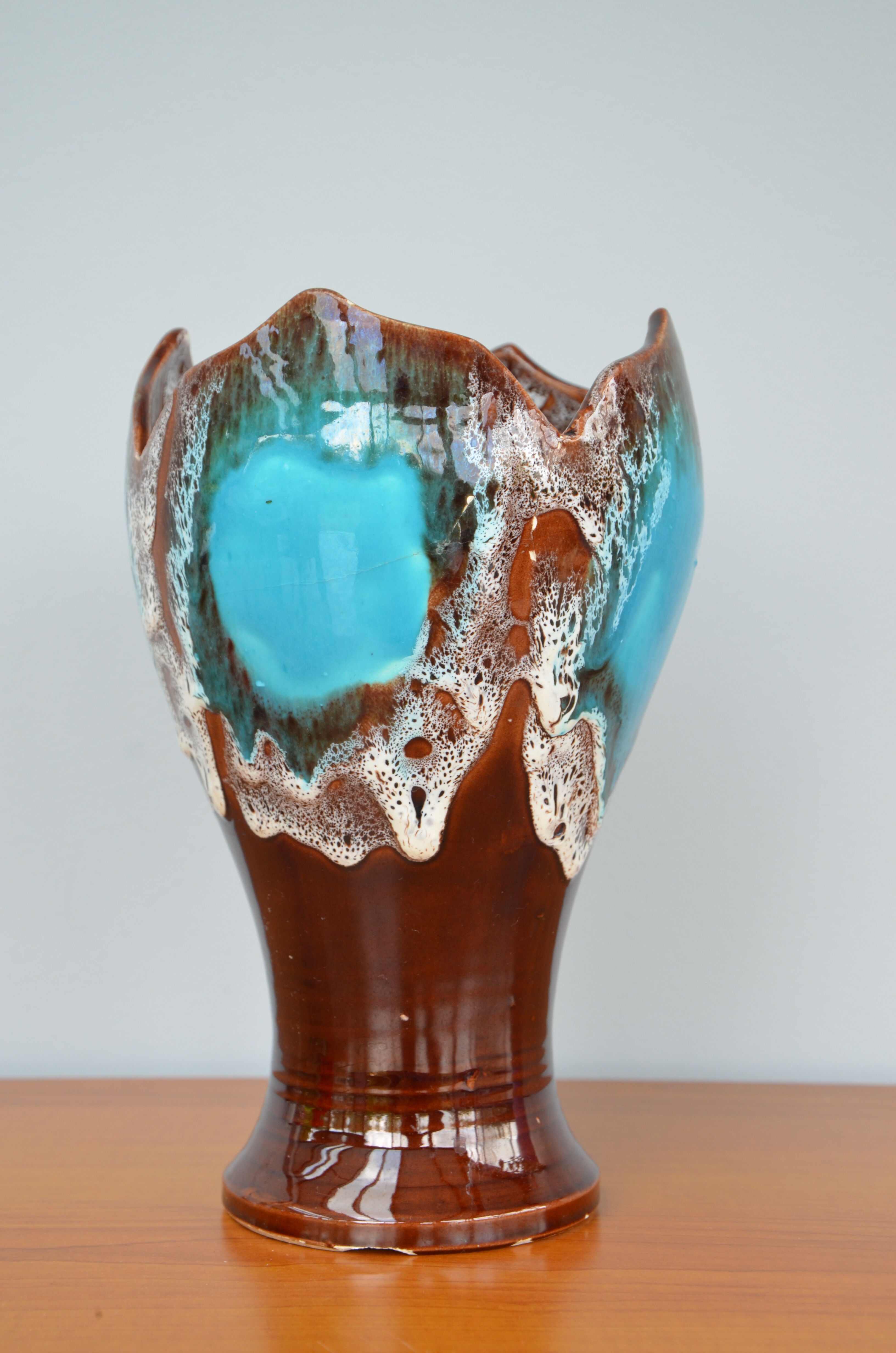 Blue Vallauris vase