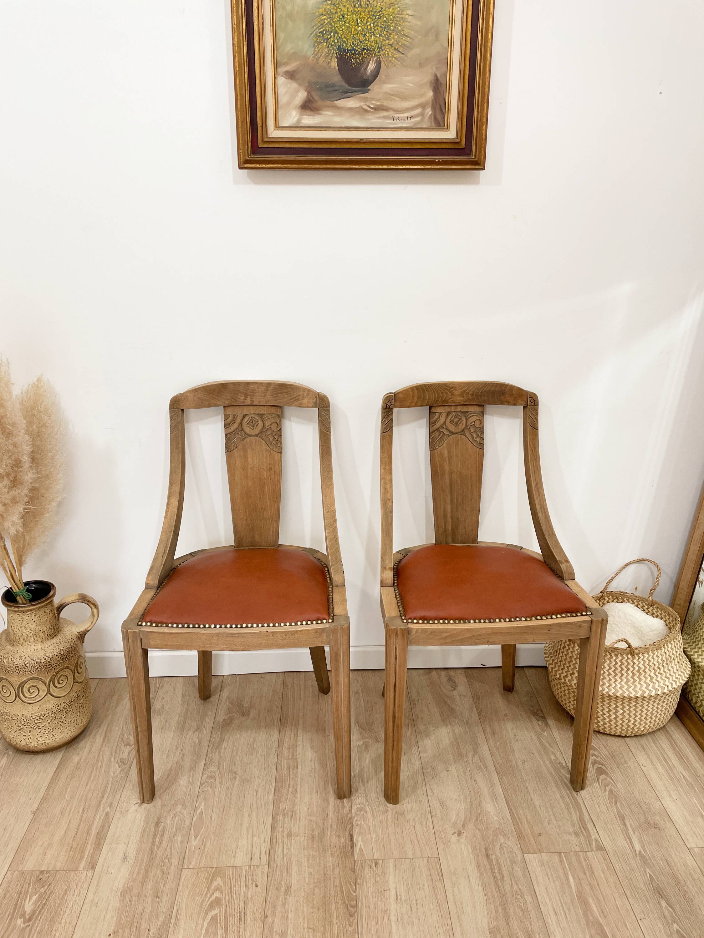 Set of 2 Art Deco Chairs