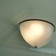 Pair of italian 1980s sconces wall lamps lamperti model illo etched glass and metal